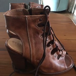 Bed Stu leather lace up heels size 7 1/2 $125